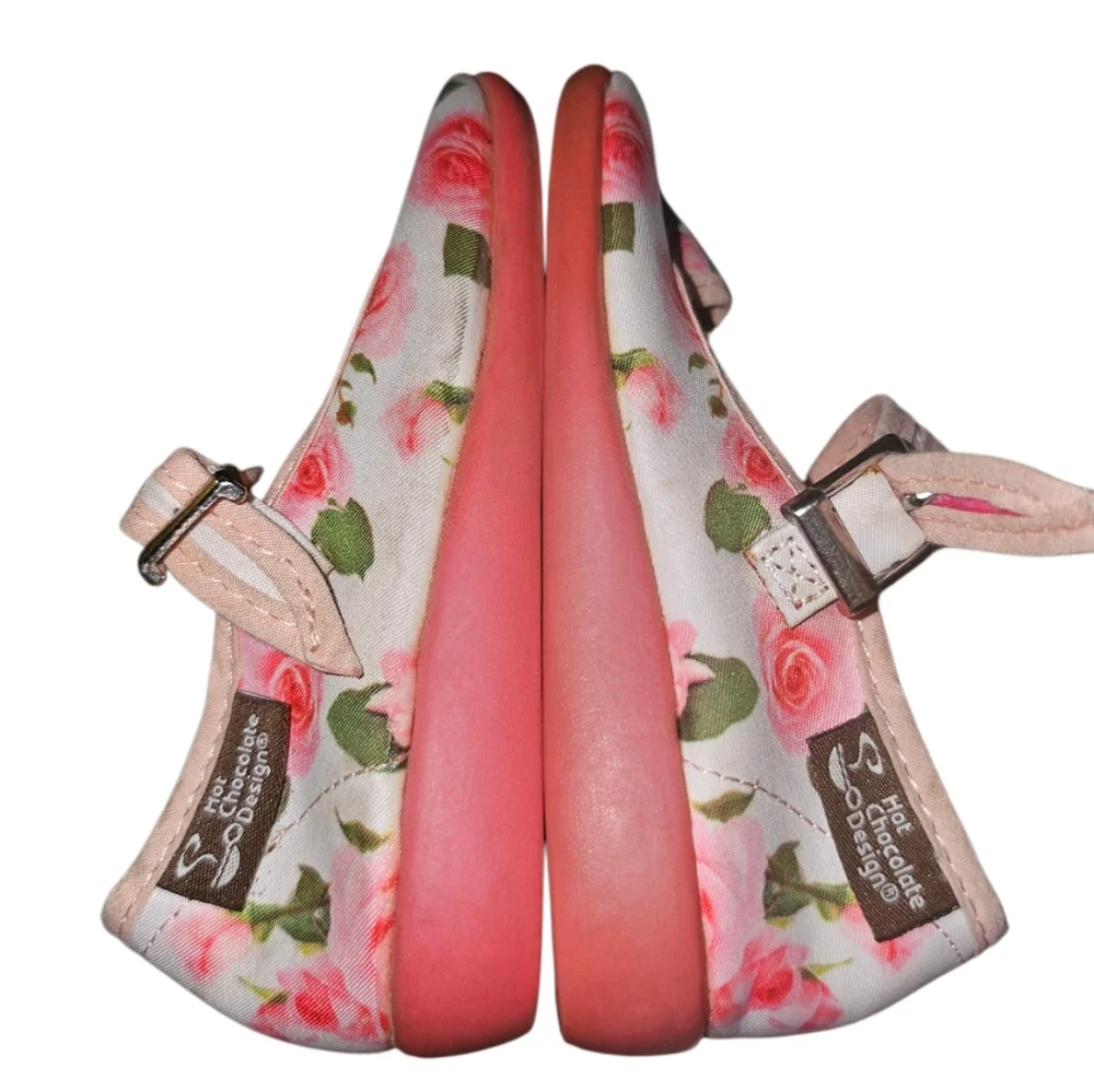 Hot Chocolate Design Floral Pink Kids Shoes
